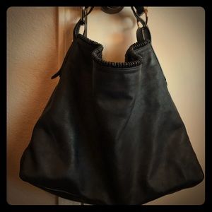 Large Gucci Leather Shoulder Bag